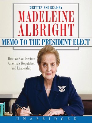 Memo to the President Elect - Audiobook